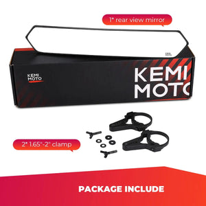 Planet Gates 1.65-2" UTV Wide Rear View Racing Mirror Compatible with Polaris RZR Ranger 800 1000 XP 900 for CFMoto for Can Am Maverick X3