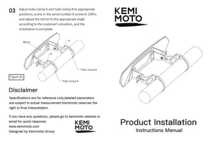 Planet Gates 1.65-2" UTV Wide Rear View Racing Mirror Compatible with Polaris RZR Ranger 800 1000 XP 900 for CFMoto for Can Am Maverick X3
