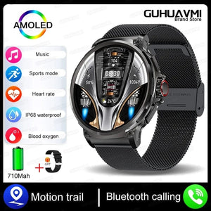 Planet Gates 1.85 AMOLED Ultra / Black For Huawei Xiaomi GPS Track Smart Watch Men 1.85-Inch Ultra HD AMOLED Full Touch Screen 710 Mah Battery BT Call SmartWatch 2024