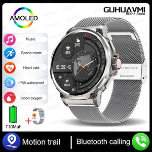 Planet Gates 1.85 AMOLED Ultra / Black For Huawei Xiaomi GPS Track Smart Watch Men 1.85-Inch Ultra HD AMOLED Full Touch Screen 710 Mah Battery BT Call SmartWatch 2024