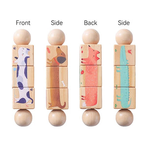 Planet Gates 1 Baby Wooden Rotating Jigsaw Puzzle Hand bell Toy Baby Mobile Musical Rattle Toy Montessori Puzzle Game For Babies Newbaby Gift