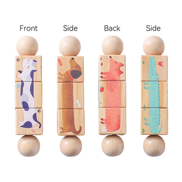 Planet Gates 1 Baby Wooden Rotating Jigsaw Puzzle Hand bell Toy Baby Mobile Musical Rattle Toy Montessori Puzzle Game For Babies Newbaby Gift