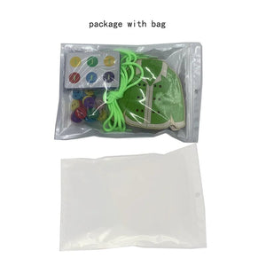 Planet Gates 1 bag 1 Bag Children Early Education Clothes Threading Button Game Life Skill Teaching Aids Sewing Button Training Kid Board Toy Diy