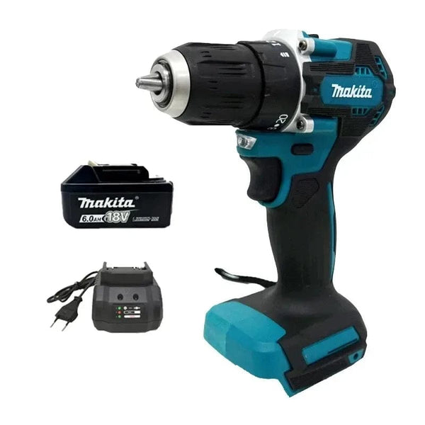 Planet Gates 1 battery 1 charger Makita DDF487 18V Screwdriver Cordless Percussion Drill Electric Variable Speed Brushless Motor Impact Power Tools Power Drill