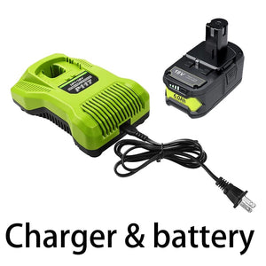 Planet Gates 1 battery 1 charger / United Arab Emirates 6Ah For RYOBI P108 18V One+ Plus Battery 18 Volt Lithium-Ion Power Tools P104 P107 RB18L50 RB18L20 P108