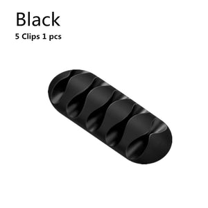 Planet Gates 1 Clips 1 pcs 1 Silicone USB Cable Organizer Cable Winder Desktop Tidy Management Clips Cable Holder for Mouse Headphone Wire Organizer