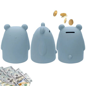 Planet Gates 1 Cute Cartoon Animal Silicone Piggy Bank Money Coin For Attracting Money Jar Coins Money Box Savings Box Coins Baby Toy