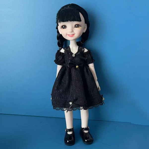Planet Gates 1 Fashion 1/6 Bjd Doll Black Braid 30cm Doll Multiple Joint Mobility Girls Kids Doll Toy Gift