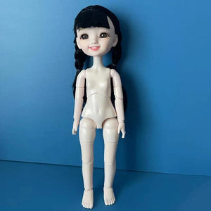 Planet Gates 1 Fashion 1/6 Bjd Doll Black Braid 30cm Doll Multiple Joint Mobility Girls Kids Doll Toy Gift