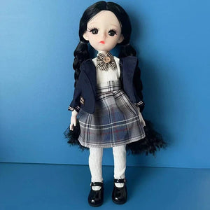 Planet Gates 1 Fashion 1/6 Bjd Doll Black Braid 30cm Doll Multiple Joint Mobility Girls Kids Doll Toy Gift
