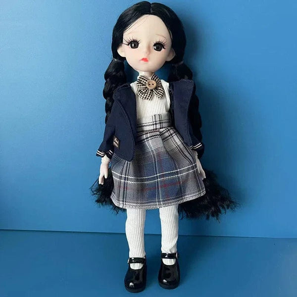 Planet Gates 1 Fashion 1/6 Bjd Doll Black Braid 30cm Doll Multiple Joint Mobility Girls Kids Doll Toy Gift