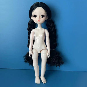 Planet Gates 1 Fashion 1/6 Bjd Doll Black Braid 30cm Doll Multiple Joint Mobility Girls Kids Doll Toy Gift