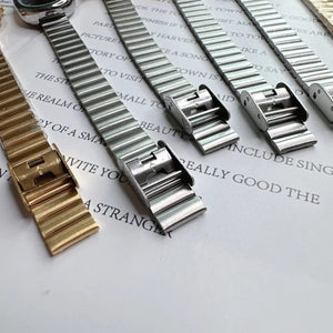 Planet Gates 1 Fashion Luxury Women Quartz Watch Stainless Steel Oval Small Dial Bamboo Strap Girl Student Wristwatch Dropshipping Relogio