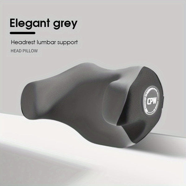 Planet Gates 1 Grey Headrest 1pc High-grade car headrest four seasons general car memory cotton pillow car neck pillow car general automotive supplies accessories