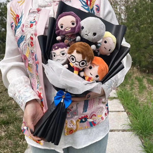 Planet Gates 1 Harry Potter Hermione RON Malfoy Voldemort Plush Toys Handmade Bouquet Creative Gifts for Kids Birthday Christmas Graduation