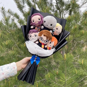 Planet Gates 1 Harry Potter Hermione RON Malfoy Voldemort Plush Toys Handmade Bouquet Creative Gifts for Kids Birthday Christmas Graduation