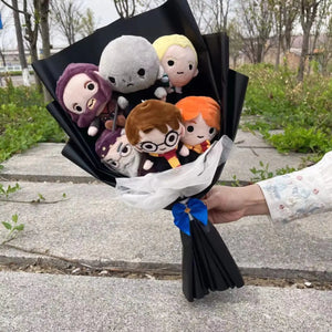 Planet Gates 1 Harry Potter Hermione RON Malfoy Voldemort Plush Toys Handmade Bouquet Creative Gifts for Kids Birthday Christmas Graduation