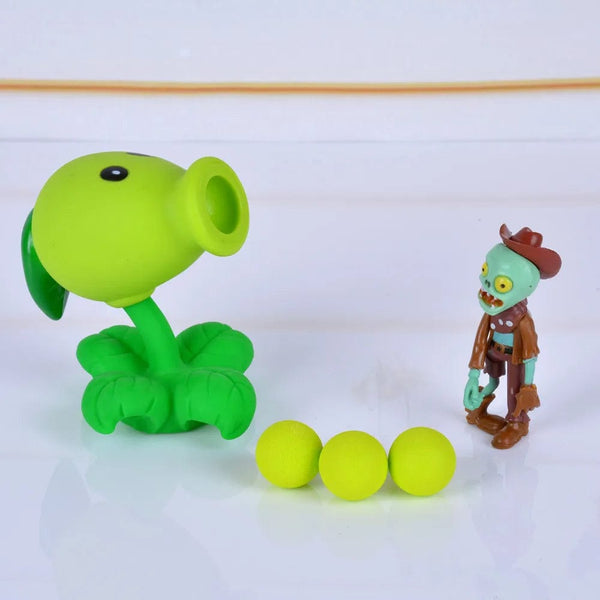 Planet Gates 1 hot Plants vs Zombies Peashooter PVC Action anime Figure Model pvz Toy Gifts Toys For Children High Quality launch plants