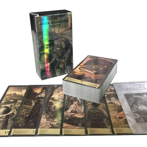 Planet Gates 1 Hot sale Dark Grimoire Tarot Oracle Card Fate Divination Prophecy Card Family Party Game Tarot 78 Card Deck PDF Guide