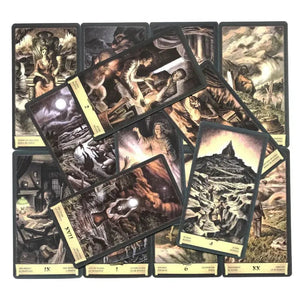 Planet Gates 1 Hot sale Dark Grimoire Tarot Oracle Card Fate Divination Prophecy Card Family Party Game Tarot 78 Card Deck PDF Guide