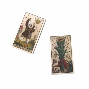 Planet Gates 1 Hot sales 12-7 CM Deck: Moon Tarot Della Luna Deck Fate Divination Prophecy Card Family Party Game Toy Tarot Brochure Guide