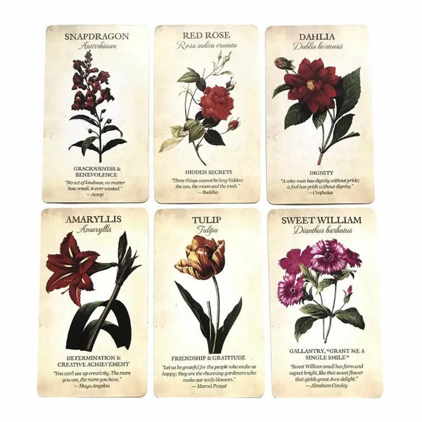 Planet Gates 1 Hot sales Botanical Inspirations Oracle Tarot Card Fate Divination Prophecy Card Family Party Game Toy Tarot 44 Card Deck Guide