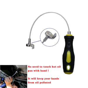 Planet Gates 1 kit Oil Drain Plug Removal Tool Strong Magnetic Oil Plug Remover Wrench Anti Scald Auto Car Maintenance Tool