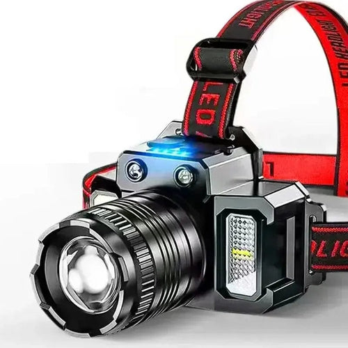 Planet Gates 1 LED Sensor Headlamp Camping Search Light Head Flashlight Rechargeable Powerful Head Lamp Front Lanterns Headlights 5 Styles