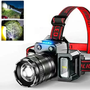Planet Gates 1 LED Sensor Headlamp Camping Search Light Head Flashlight Rechargeable Powerful Head Lamp Front Lanterns Headlights 5 Styles