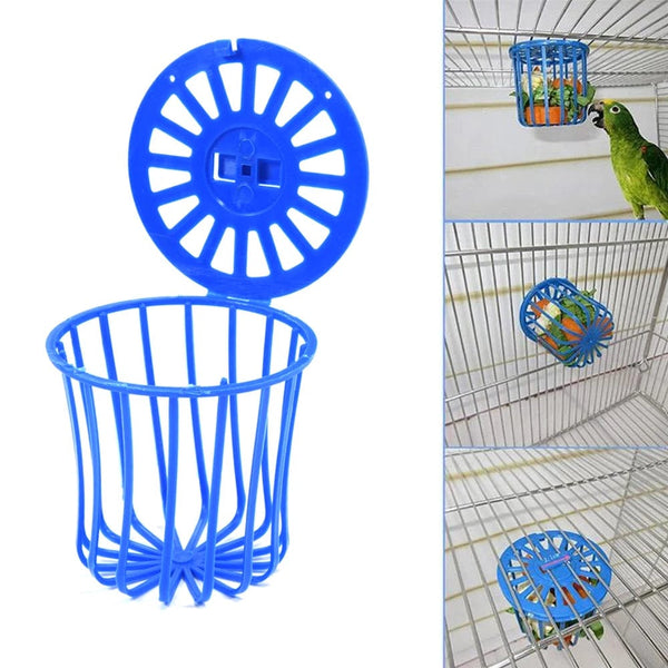 Planet Gates 1 Legendog 1pc Creative Multi-Purpose Cage Hanging Toys Bird Fruit Vegetable Feeder Basket Parrot Window Bird Feeder