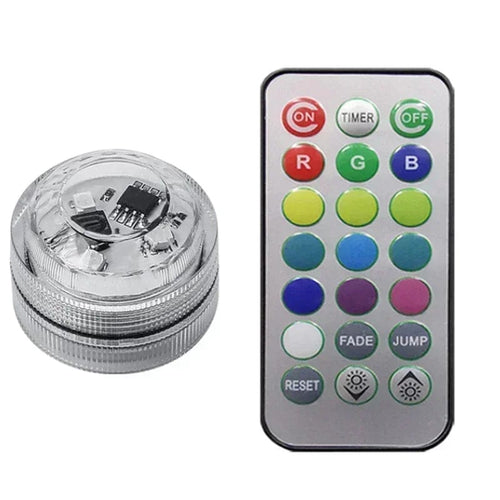 Planet Gates 1 light 1 control LED Car Interior Ambient Light Remote Control Decoration Auto Roof Foot Atmosphere Lamp Bicycle Tail Light  Wireless Adhesive