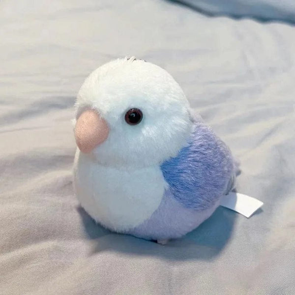Planet Gates 1 Lovebird Parrot High Fidelity Peony Parrot Plushie Budgerigar Budgie Plush Toys Lifelike Animals Simulation Stuffed Doll Toy