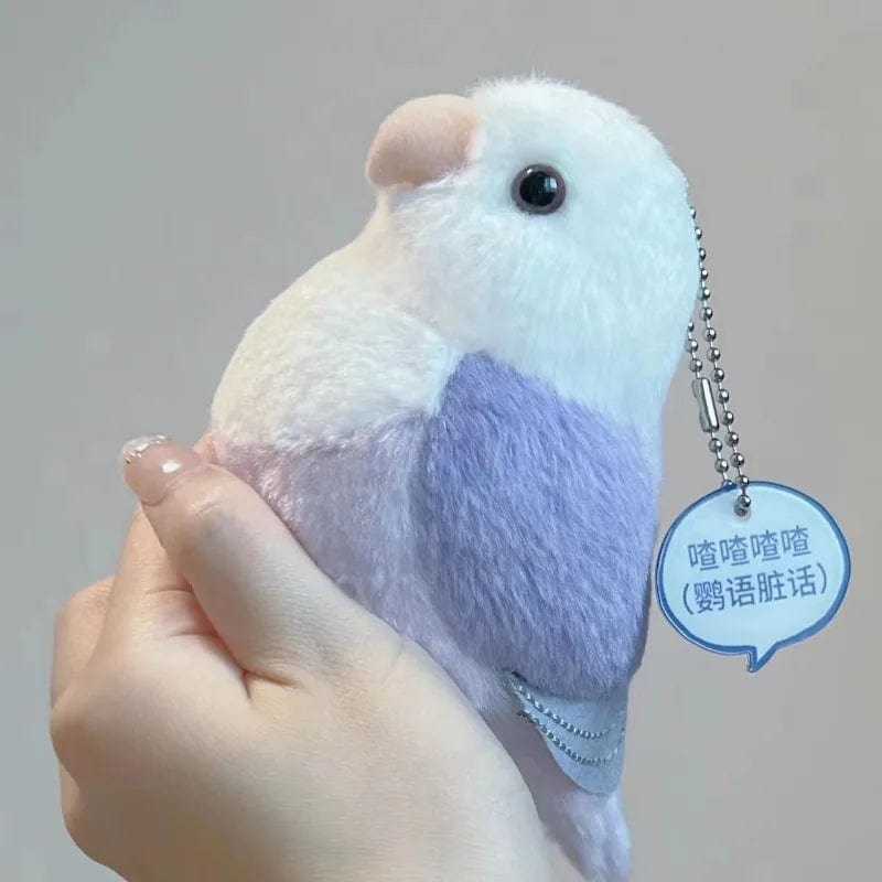 Planet Gates 1 Lovebird Parrot High Fidelity Peony Parrot Plushie Budgerigar Budgie Plush Toys Lifelike Animals Simulation Stuffed Doll Toy