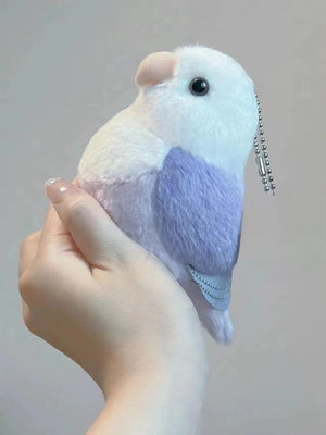 Planet Gates 1 Lovebird Parrot High Fidelity Peony Parrot Plushie Budgerigar Budgie Plush Toys Lifelike Animals Simulation Stuffed Doll Toy