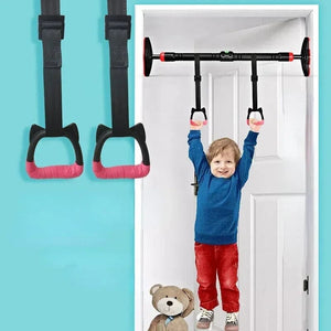 Planet Gates 1 meter belt Kids Gymnastic Rings Sling Ring Fitness Household Horizontal Bar Pull-up Indoor Sports Lumbar Traction Handle Children Fitness