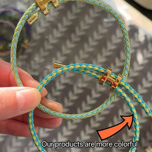 Planet Gates 1 Multicolor Bracelet Fashion No Fade Waterproof Wire Rope Stainless Steel DIY Handwoven Bracelet Couple