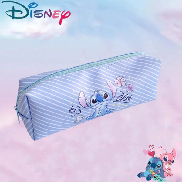 Planet Gates 1 New Disney Stitch Anime Pencil Case Stitch Print Pen Bag Cartoon Students Storage Bag Stationery kids Toy Christmars Gift