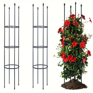 Planet Gates 1 Pack 1/2 Packs, Garden Trellis, Tomato Cage Tall Plant Support Climbing Vines Flowers Stands Cucumber Trellis Plant Cage & Supports For Vines, Vegetable, Flowers, Potted Plants