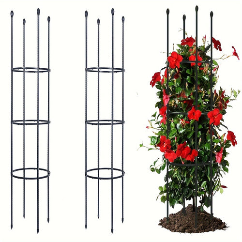 Planet Gates 1 Pack 1/2 Packs, Garden Trellis, Tomato Cage Tall Plant Support Climbing Vines Flowers Stands Cucumber Trellis Plant Cage & Supports For Vines, Vegetable, Flowers, Potted Plants