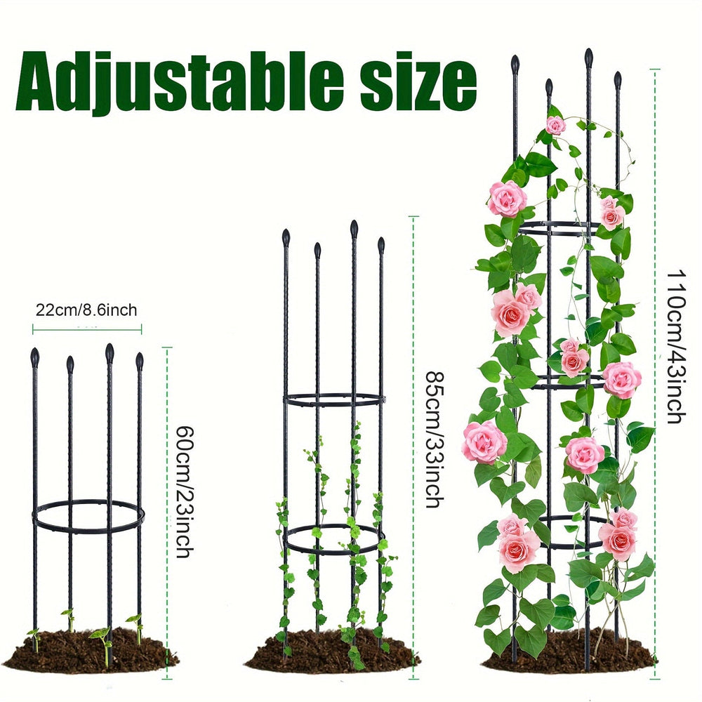 Planet Gates 1 Pack 1/2 Packs, Garden Trellis, Tomato Cage Tall Plant Support Climbing Vines Flowers Stands Cucumber Trellis Plant Cage & Supports For Vines, Vegetable, Flowers, Potted Plants