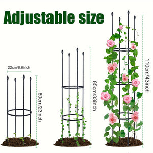 Planet Gates 1 Pack 1/2 Packs, Garden Trellis, Tomato Cage Tall Plant Support Climbing Vines Flowers Stands Cucumber Trellis Plant Cage & Supports For Vines, Vegetable, Flowers, Potted Plants