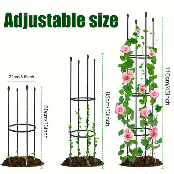 Planet Gates 1 Pack 1/2 Packs, Garden Trellis, Tomato Cage Tall Plant Support Climbing Vines Flowers Stands Cucumber Trellis Plant Cage & Supports For Vines, Vegetable, Flowers, Potted Plants
