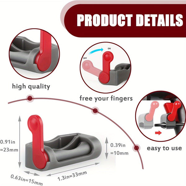 Planet Gates 1 Pack 1pc, Power Button On/Off Control Clamp Compatible With Dyson Absolute/Motorhead V6 V8 V7 V10 V11 V15 Series Vacuum Cleaner, Dyson Trigger Lock, Free Your Gripping Fingers