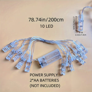 Planet Gates 1 pack, Festive Photo Clip Light - Perfect for Holiday Parties, Birthdays, and Home Decor (Battery Not Included)