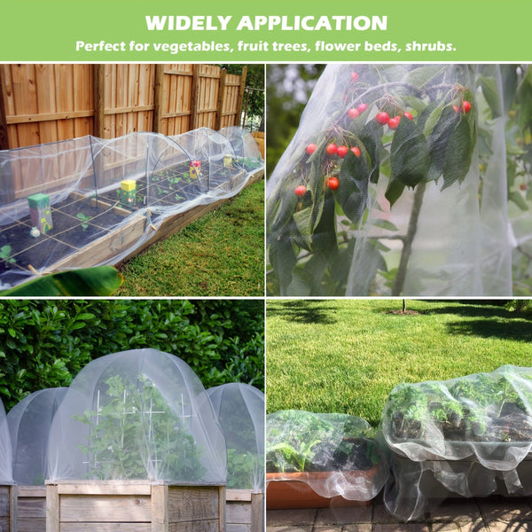 Planet Gates 1 Pack, Garden Netting Ultra Fine Mesh Netting For Pest Barrier Bird Netting Mosquito Net Row Cover Raised Bed To Protect Your Patio Vegetables Plants Fruits And Flowers
