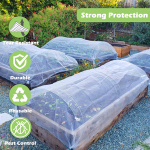 Planet Gates 1 Pack, Garden Netting Ultra Fine Mesh Netting For Pest Barrier Bird Netting Mosquito Net Row Cover Raised Bed To Protect Your Patio Vegetables Plants Fruits And Flowers