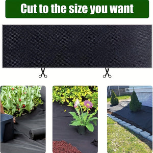 Planet Gates 1 Pack, Garden Non Woven Weed Barrier Landscape Fabric Heavy Duty Weed Block Control Garden Cover