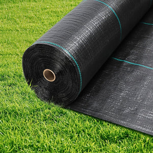 Planet Gates 1 Pack, Garden Weed Barrier Landscape Fabric, Weed Block Fabric, Woven Mulch For Landscaping Ground Cover Weed Control Fabric, Black Garden Bed Liner