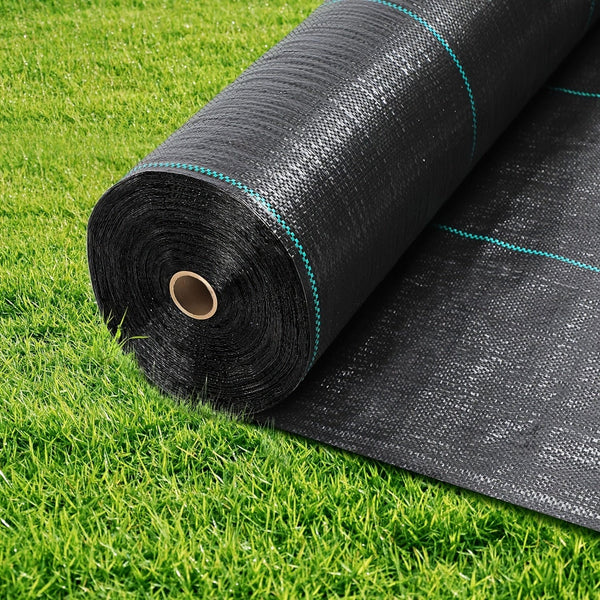 Planet Gates 1 Pack, Garden Weed Barrier Landscape Fabric, Weed Block Fabric, Woven Mulch For Landscaping Ground Cover Weed Control Fabric, Black Garden Bed Liner