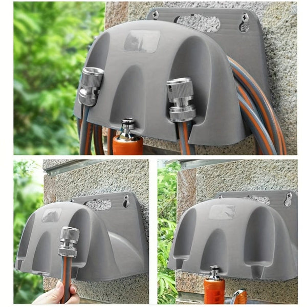Planet Gates 1 Pack, Hose Holder Heavy Duty Hanger Wall Mount, Hook For Garden Hose/ Expandable/ Hose Reel/ Water/ Pocket/ Flexable/ Magic Hose